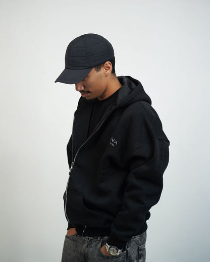 Veste VELA/capuche satinée